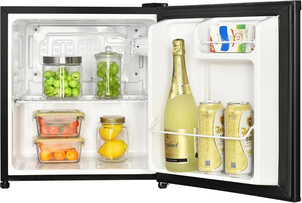 1.7 cu. ft. Compact All Refrigerator, No Freezer, for Bedroom, Office, Dorm