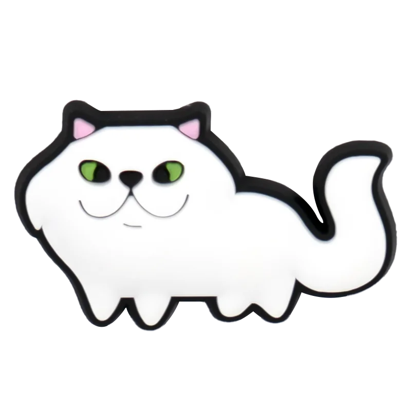1/100pcs Cat Pin for Shoe Sphinx Orange Cat Black Cat Cute Shoe Charms for Women Girl Kids Sandal Accessories Buckle Decorations