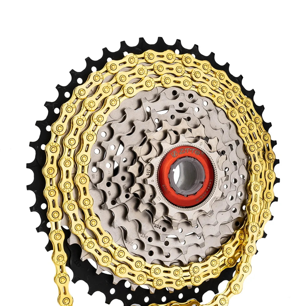 ZTTO MTB Road Bike 10 11 12 Speed Chain Bicycle Hollow Current With Missing Link High Quality 10S 11S 116 Links 12 S 126 Links