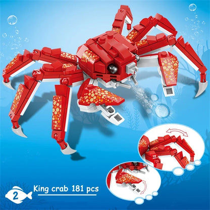 Shark Ocean Animal Building Block Toy - Enhance Hands-On Skills, Deepen Understanding of Marine Life, Perfect Fun Playtime Toy