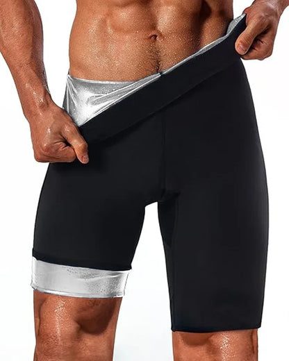 Sweat Pants Men's High Waist Waist Abdominal Pants Fitness Pants Running Sports Heat Gathering Sweat Pants Shorts Sweat Pants