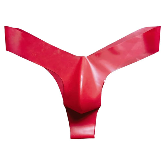 1pc Translucent Mens Latex Thongs Briefs Sexy Seamless Underwear G-String Low Waist T-Back Pouch Lingerie Underpants