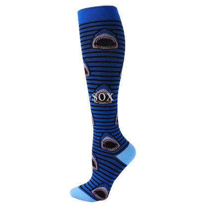 1Pair New Compression Stockings 20-30Mmhg Knee High Sports socks Fit Medical Varicose Veins Pregnant  Edema Diabetes Circulation