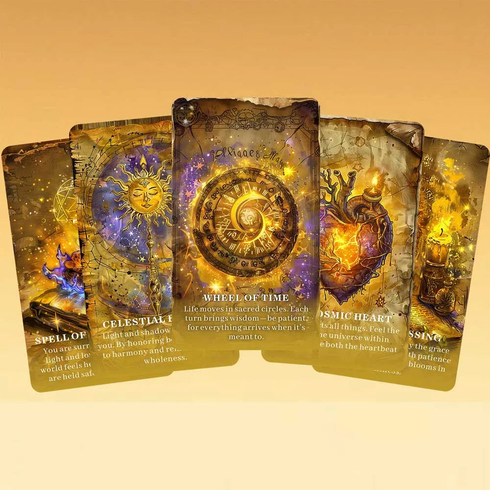 13x8 cm,Grimoire OF Shadows Oracle Cards Set, 55 Tarot Cards for Intuition & Inner Transformation Card Games