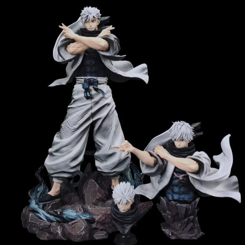 Zanyjoke Satoru Gojo Action Figure Jujutsu Kaisen Pvc Anime Character Collectible Statue Desktop Decoration For Anime Collectors