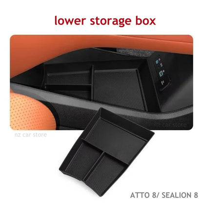For BYD ATTO 8 SEALION 8 DMI DMP Armrest Storage Box Organizer 2025 2026 Interior Accessories