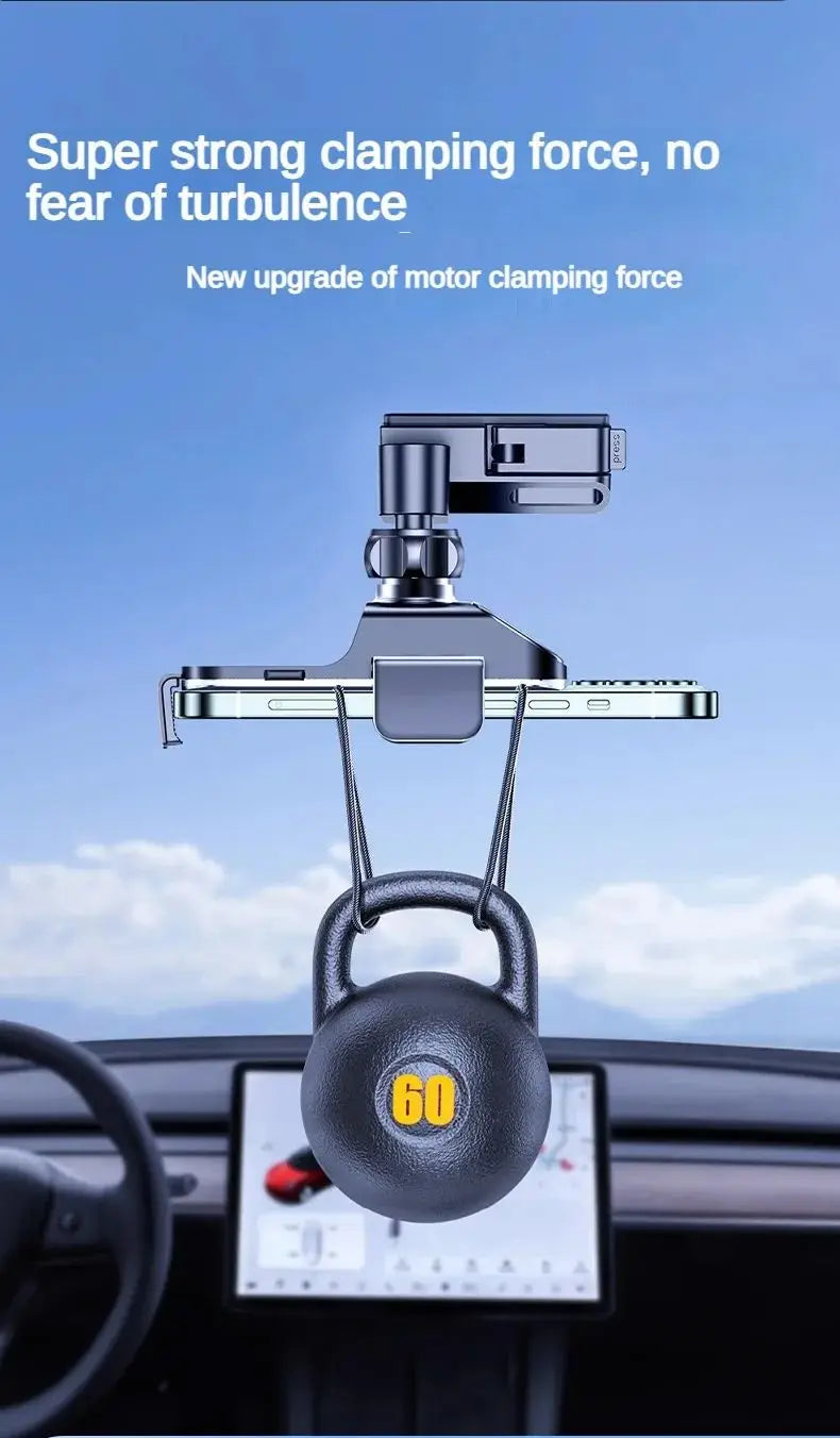 Car Phone Holder For Tesla Model3 2019-2022 Mount 2021-2024 Model Y Solar automatic clamping Car Phone Support Frame Accessories