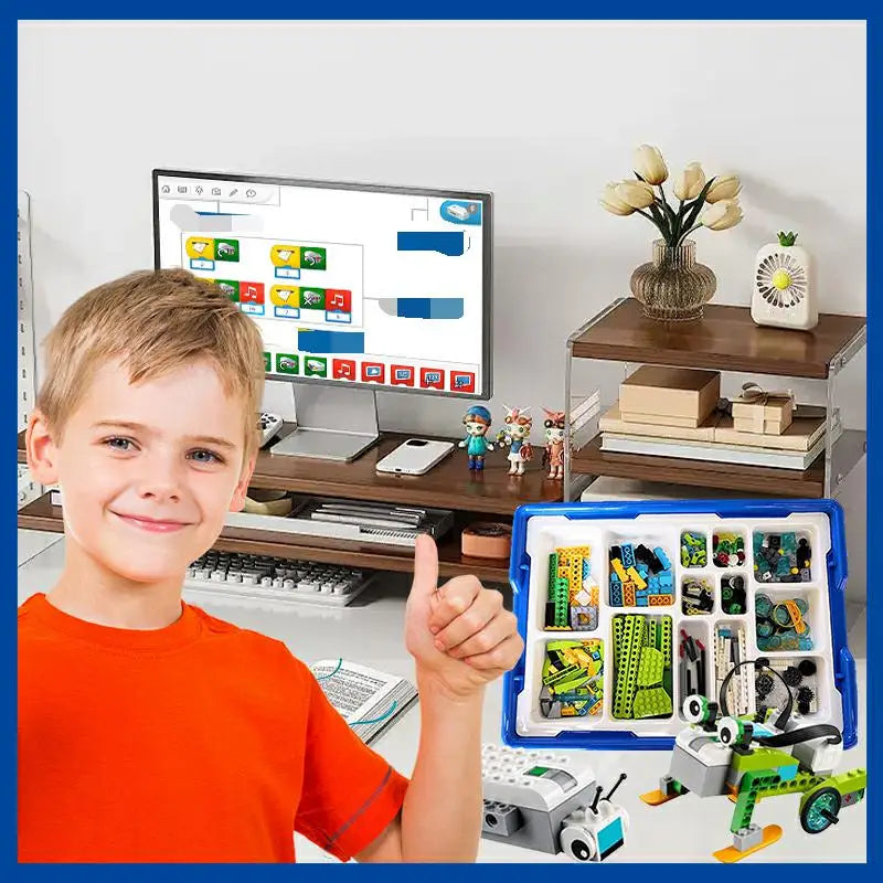 WEDO Building Blocks Transform Science Education Toy Kit for Kids Interactive Learning Construction Playset