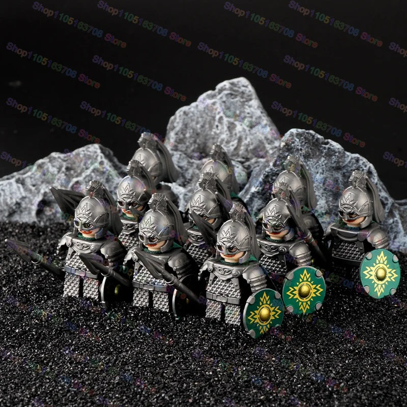 Medieval Knights Building Blocks Warrior Soldiers Crusaders Hospital Teutonic Knight Legion Figures Block Toys Accessories