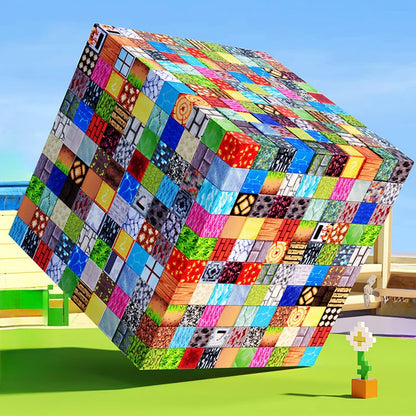 Magnetic Building Blocks Stacking Magnet Cube DIY Model Construction Set STEM Magnet Toys Birthday Gift