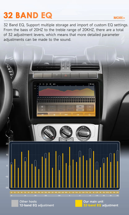 Hizpo 9" Car Radio Carplay for Volkswagen Polo 5 2008 - 2020 Smart Player Wireless Android Auto GPS Navigation BT 6115 WiFi 4G