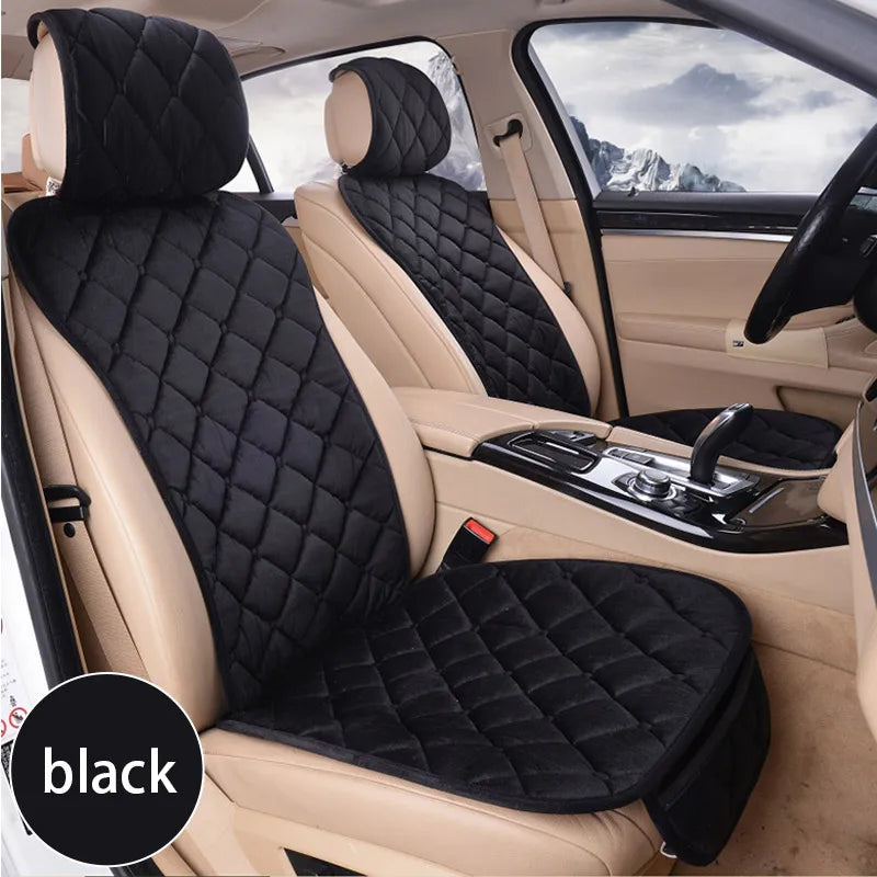 SEAMETAL Winter Car Seat Cover Soft Warm Car Seat Cushion Universal Plush Interior Protector Mat Auto Seats Cover Accessories