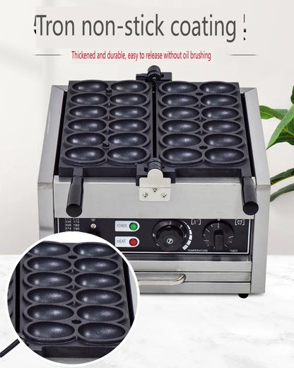 HomeWise FY-153 12 Eggs Waffle Machine Waffle Maker Bread Smiling Mold Street Snack Machine 110V 220V Electric/Gas Waffle Maker