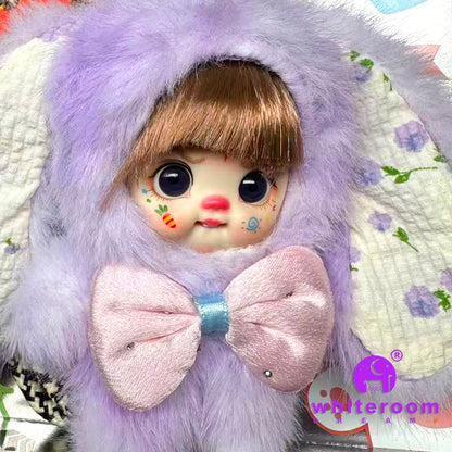 Doll accessori Furry Animal Mini Doll Plush Toy BJD Pendant Mobile Phone Lanyard Backpack Autumn Winter NewYear Gift Girl Plush