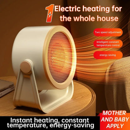Energy Saving PTC Heater Low Noise Desktop Portable Warm Air Blower for Office Bedroom Personal Heating
