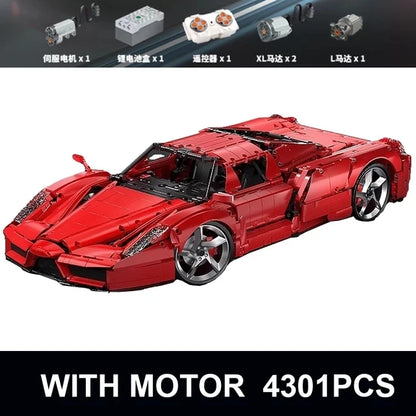 Super Sports Car Constructor Sets Toys Technical APP Remote Control Moter Power Ferr ENZO 10523 Building Blocks Bricks Kids Gift