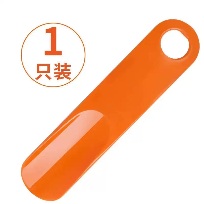 Long-Handled Plastic Shoehorn Shoe Slipper with Hanging Strap Lazy Person's Shoe Wearing Tool Convenient Shoe Extractor