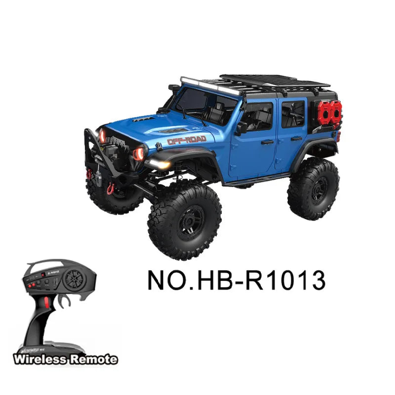 New 1/10 HB R1011 RTR Remote Control Vehicle 2.4G Full Proportional Rock Crawler LED Light 4WD Off-Road Climbing Car Toys Gifts