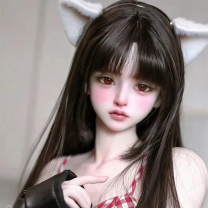 New SD BJD Doll 1/3 meigui  Beautiful Girl Delicate Makeup High Quality Resin Toy Birthday Gift Dolls Assembly free shipping