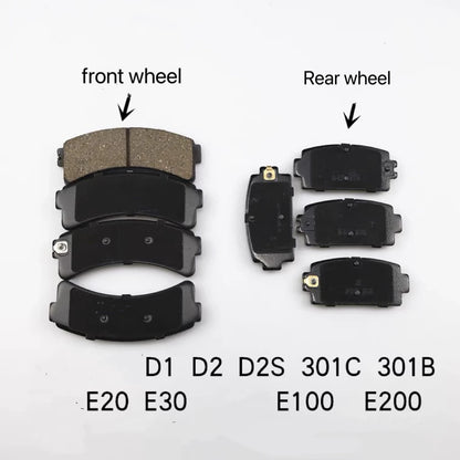 2Set Front And Rear High quality ceramic brake pads For Geely Zhidou D1 D2 D2S 301ABC E30