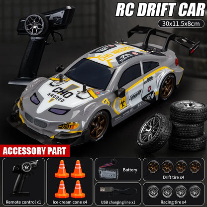 1: 16 Four-Wheel Drive Remote Control Car Simulation Headlight Variable Speed Drift Racing Car Children's Electric Toy Car Model