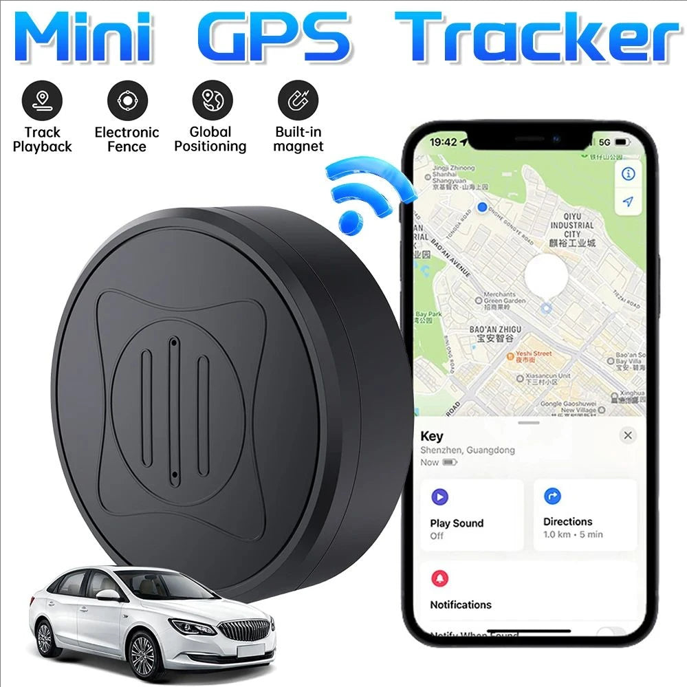 Portable GPS Tracking Device GF10 Car GPS Tracker Vehicle GPS Locator Strong Magnetic Anti-lost Alarm GPS Position Free APP