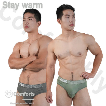 6Pcs Men‘s Large Briefs Mens Comfortable Underpants Man Sexy Gifts Underwear Breathable Triangle Panties Para Hombres 2025 New