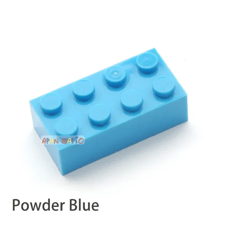 300pcs 2x4 Dot DIY Building Blocks Thick Figures Bricks Educational Creative Size Compatible With 3001 Plastic Toys for Children