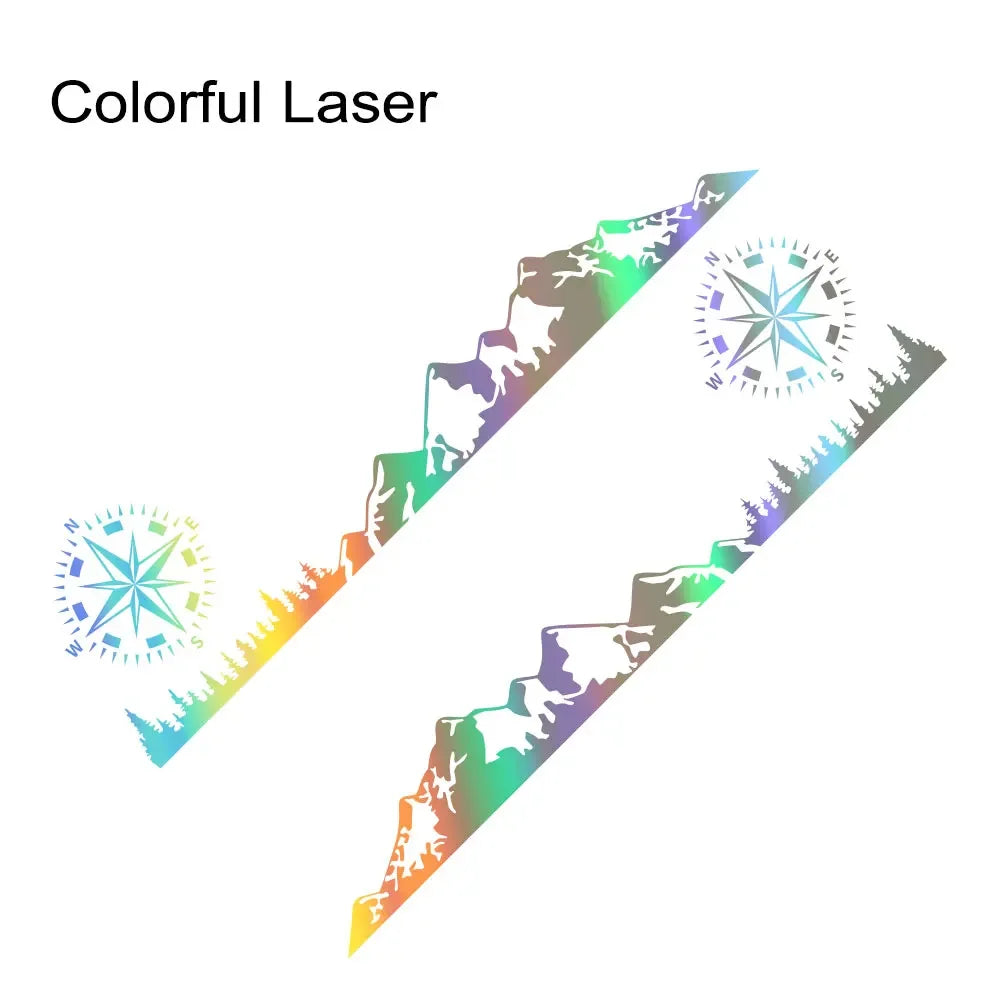 Car Door Stickers Motorhome Camper Van For Ford Transit MK6 MK7 MK8 Tuning Accessories Compass Graphics Vinyl Film Decals