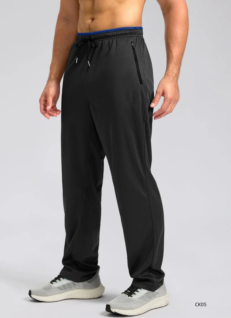 Spring and summer new men's elastic jogging pants fitness training running pants drawstring sports pants sportswear joggingpants