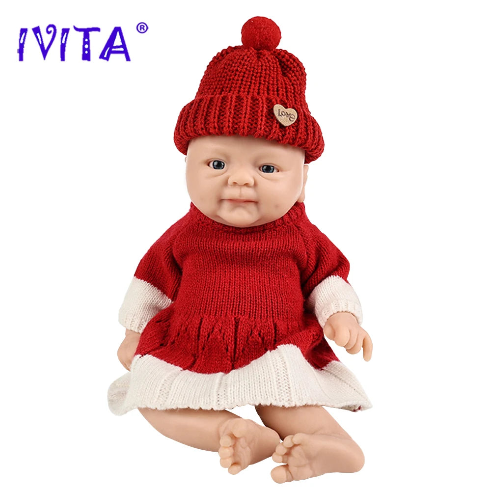 IVITA 14" 1.5kg 100% Silicone Reborn Doll "coco" Girl Dolls Realistic Baby DIY Blank Soft Children Bebe Lifelike Toys