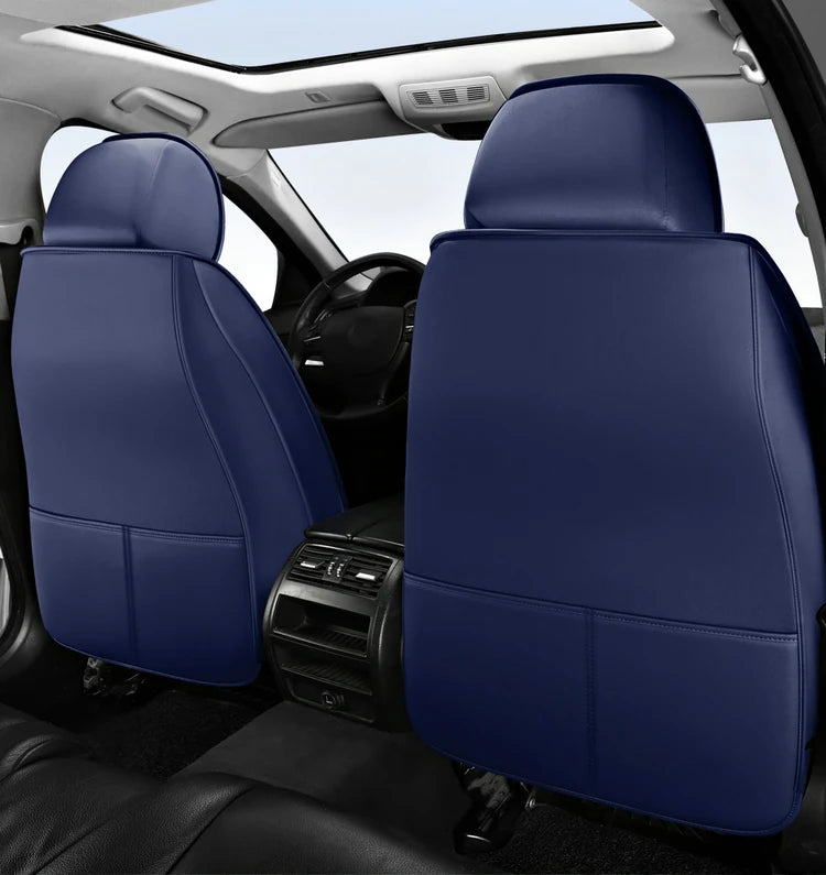 5-seat  car seat cover, new nappa leather ice silk fixed lumbar support, four-season universal, suitable for most cars