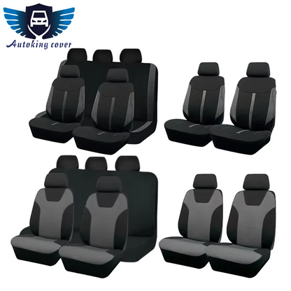 AUTOKING Universal 4pcs/9pcs Sports Car Seat Covers Set Fit for Most Car Golf 4 Car Accessories Interior Girl peugeot 207 206
