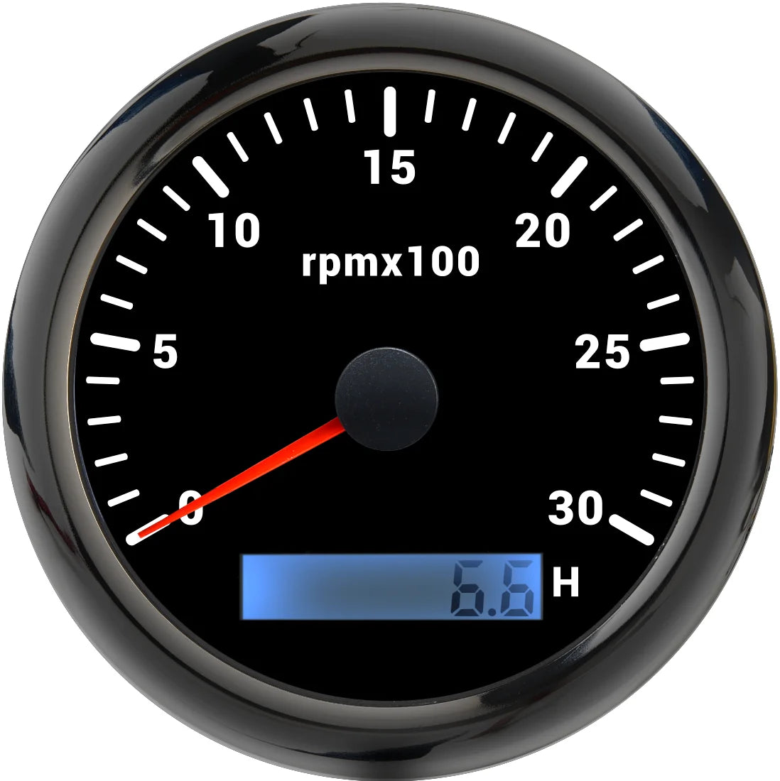 AD 85MM Tachometer with LCD Hour Meter For Marine Boat Car RPM Gauge 0-3000 4000 8000 RPM Meter Tach Sensor 7Colors Backlight