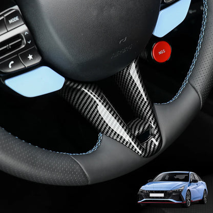 For Hyundai Veloster JS N 2019-2023 i30 N /CN7 N 2024 2025 Car Steering Wheel Button Frame Chin Decoration Cover Trim