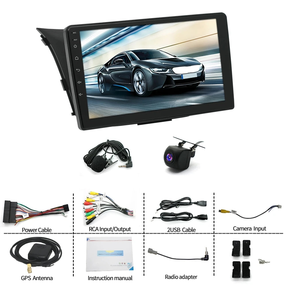 4+64GB Car Radio GPS Head Unit Android 13.0 Carplay For Hyundai i30 GD 2011-2017 2 Din GPS Multimedia Smart car systems