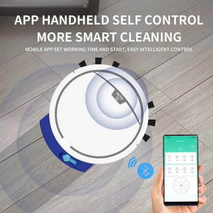 Household Automatic App Control Smart Vacuum Cleaner Robot Wet Dry Floor Sweep 2800PA Suction Quiet Mopping Cleaning Machine