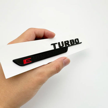 2024 New Letters Numbe TURBO E PERFORMANCE Emblem Car Fender Trim Badge Sticker For W206 C63s GLC63s Accessories