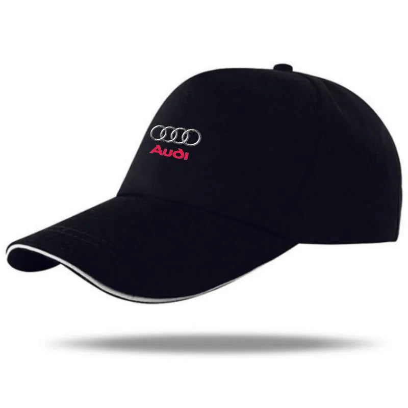 For Audi A3 A4 A5 S4 RS4 A5 S5 RS5 A6 A6 Q2 Q3 Q5 Q Q8 RS4 RS5 Car Logo Adjustable Baseball Hat Outdoor Auto Accessories