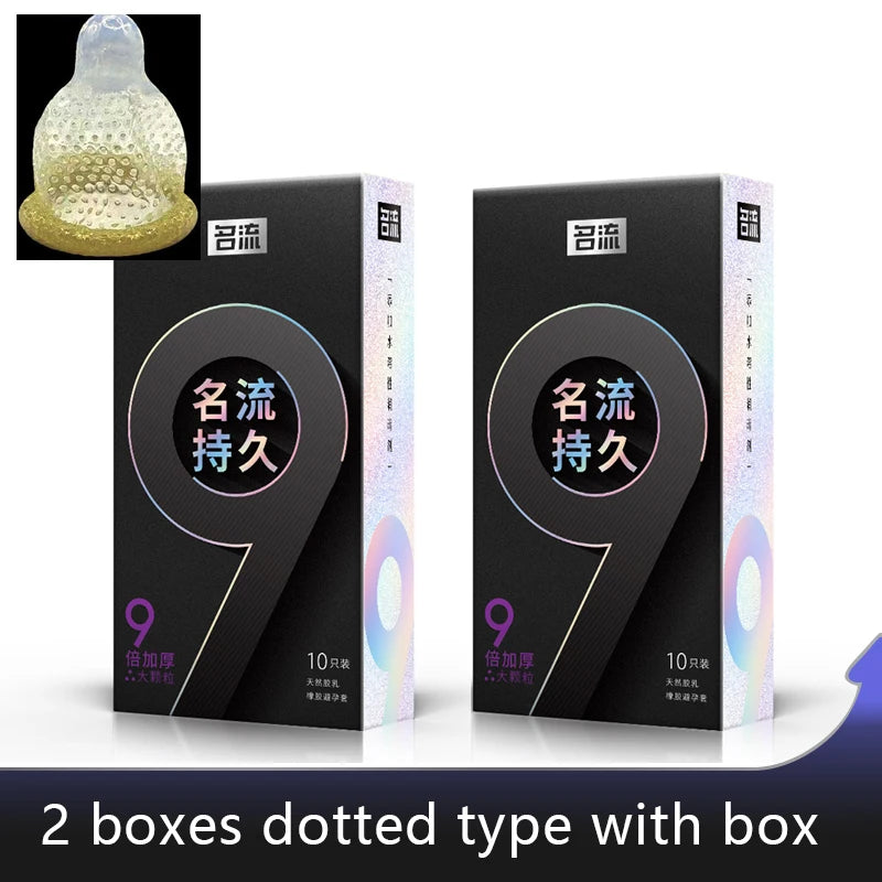 9 Times Delayed Ejaculation Condoms For Men Reduce Sensitivity Pysical Ultra Thick Long Last Condom Penis Sleeves Sex Toys Tool