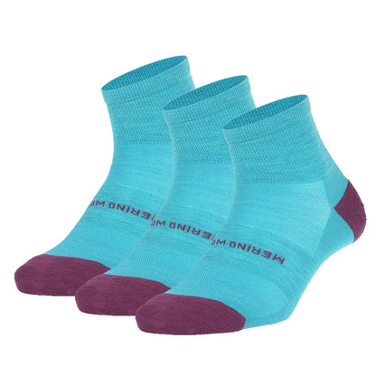 ZEALWOOD Merino Wool Running Socks Men Women No Show/Ankle/Crew Anti-blister Cushion Athletic Socks Ultra-Light Tennis 1/3 Pairs