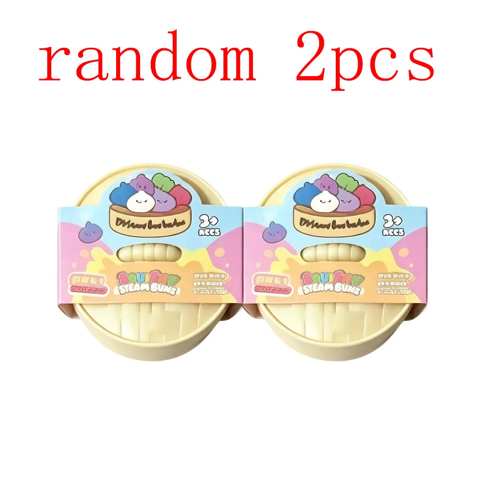 Blind Box Colorful Simulated Dumpling Squishy Relaxing Relieve Anxiety Antistress Enhance Happiness Rebound Squeeze Reliever Toy