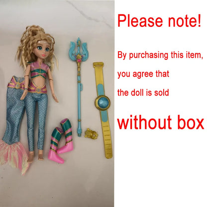 Original Netflix Mermaid Magic Warrior Loose Dolls No Accessories Sasha Nerissa Mermaid-style Transformation Dress Kid Gift Toys