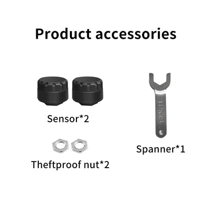 2026 Bluetooth External Tire Pressure Monitor BT TPMS Sensor For Motorcycle Car Van RV and Truck APP View 6 Major Abnormal Alarm