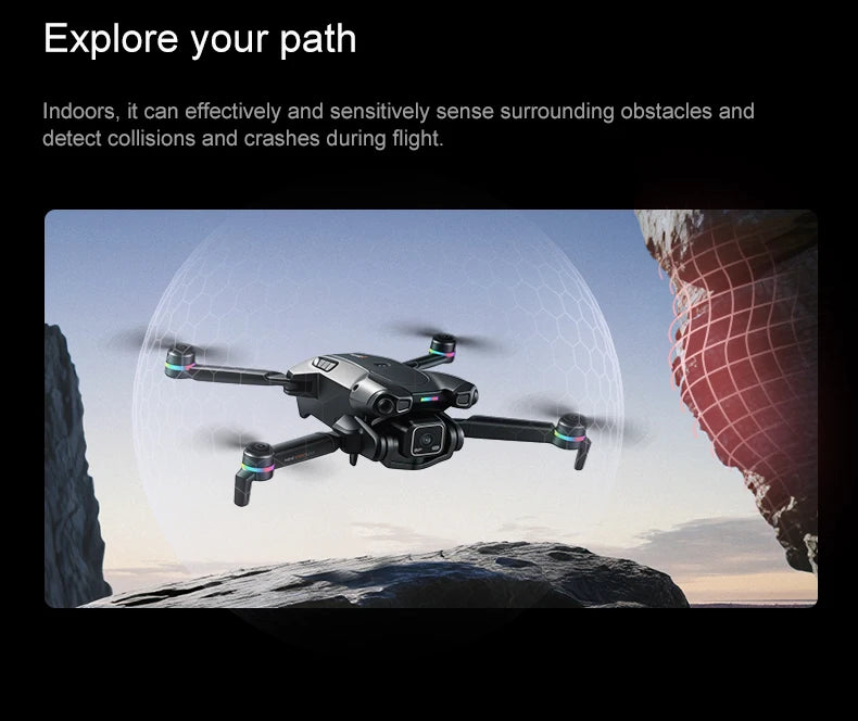 K900 MAX 8K Professional Drone with Dual Camera WiFi FPV Aerial Photography 360° Obstacle Avoidance Quadcopter airdrop Drone Toy