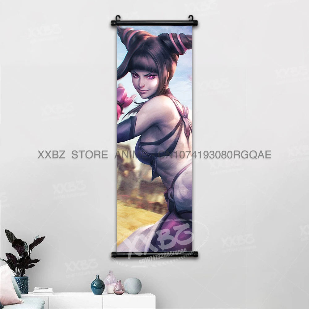 Fighting Game Street Fighter Home Decoration Hanging Painting Gouken Figures Wall Artwork Scrolls Picture Canvas Print Poster