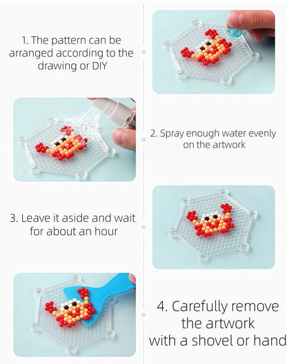 Multicolor Water Spray Magic Beads DIY Handmade Puzzle Kit Water Sticky Beads Educational Learning Craft Toy Birthday Xmas Gift