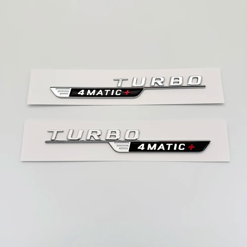 2024 New style Two tone Letters Numbers GLA35 GLA45 GLA45S Turbo 4matic+ for Car Fender Trunk Rear X156 Sticke