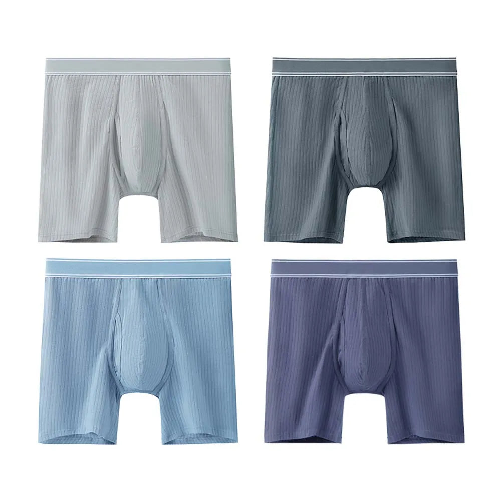 3/4Pcs Boxer man Comfortable Men's briefs Long Boxers For Man Underwear 3D Cutting U Pouch Design Men's underpants
