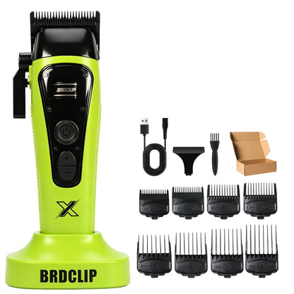 BRDCLIP BRD R1 Professional Hair Clipper Brushless Motor DLC Blade 4500mAh 240Mins Cordless Barber Trimmer for Men Home Salon
